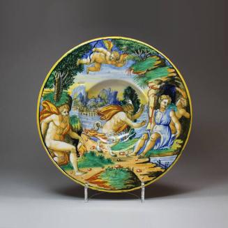 Dish with Jupiter Surprising Antiope