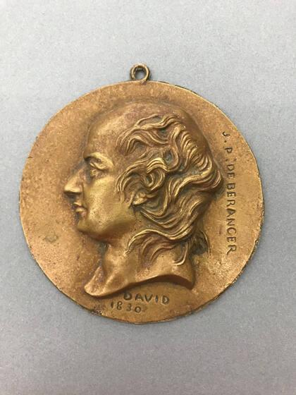 Portrait medallion of Pierre-jean de Béranger