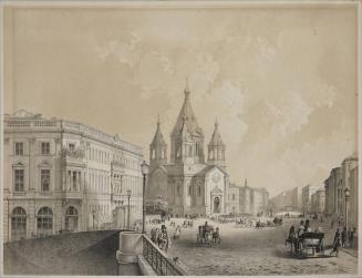 View of Saint Petersburg (the location is relevant to the Regiment of the Chevalier Guard)