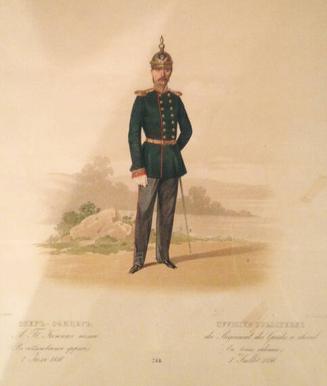 Ober Officer of the Chevalier Guard in the Regular Uniform of 7 July 1856