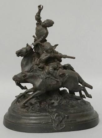 Equestrian Figures of a Two Cossacks