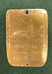 Engraved medal for the Franklin College Demosthenian Society; Inscribed to A.G. Semmes