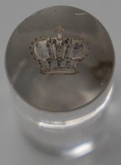 Wax seal stamp with princely crown